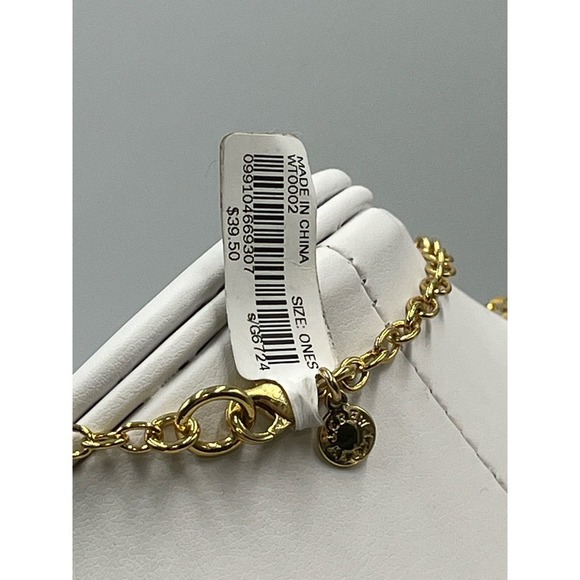 J. Crew Gold Tone White Beaded Beads and Whitish Orb Long Necklace New - Picture 6 of 12